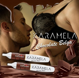 KARAMELA CANETA BEIJAVEL CHOCOLATE BELGA